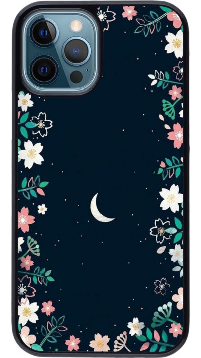 Coque iPhone 12 / 12 Pro - Flowers space