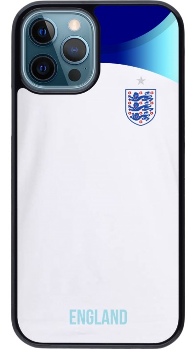 Coque iPhone 12 / 12 Pro - Maillot de football Angleterre 2022 personnalisable
