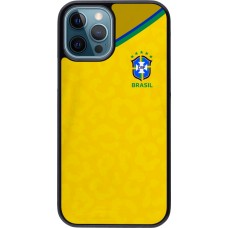 Coque iPhone 12 / 12 Pro - Maillot de football Brésil 2022 personnalisable