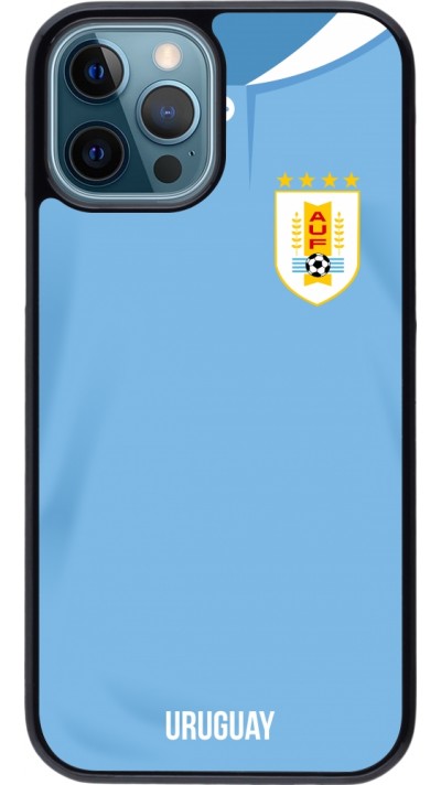 iPhone 12 / 12 Pro Case Hülle - Uruguay 2022 personalisierbares Fussballtrikot