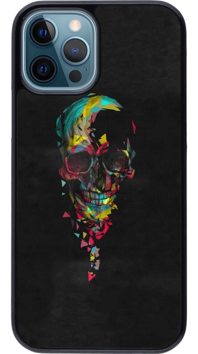 iPhone 12 / 12 Pro Case Hülle - Halloween 22 colored skull