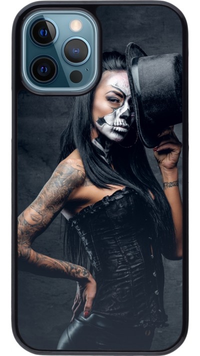 Coque iPhone 12 / 12 Pro - Halloween 22 Tattooed Girl