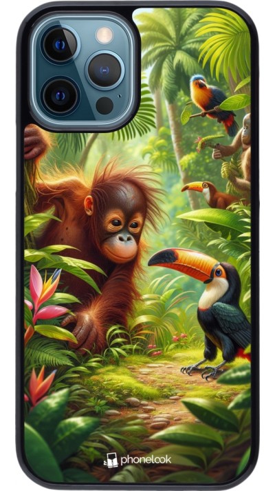 iPhone 12 / 12 Pro Case Hülle - Tropischer Dschungel Tayrona