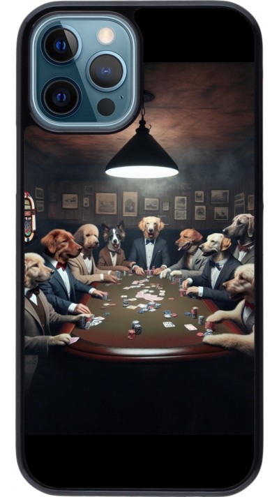 iPhone 12 / 12 Pro Case Hülle - Die Pokerhunde