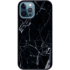 Coque iPhone 12 / 12 Pro - Marble Black 01