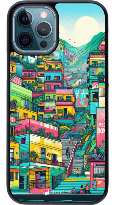 iPhone 12 / 12 Pro Case Hülle - Medellin Comuna 13 Kunst