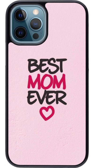 iPhone 12 / 12 Pro Case Hülle - Mom 2023 best Mom ever pink