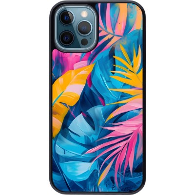 Coque iPhone 12 / 12 Pro - Palms Blue