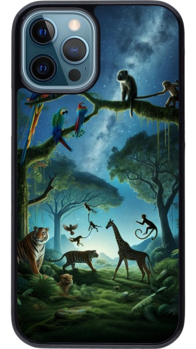 iPhone 12 / 12 Pro Case Hülle - Paradies der exotischen Tiere