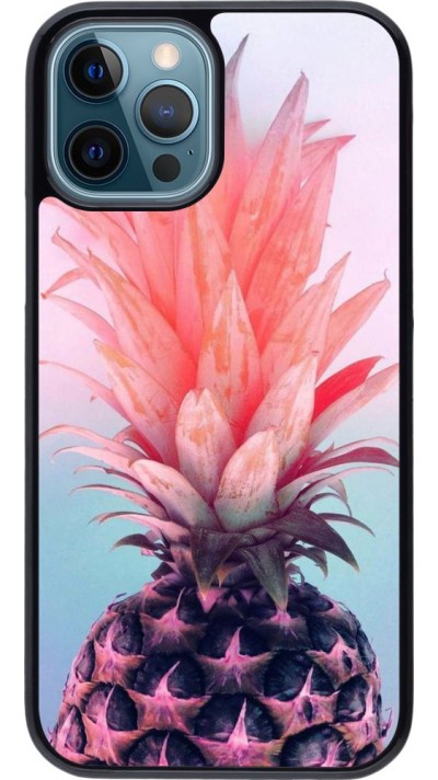 Coque iPhone 12 / 12 Pro - Purple Pink Pineapple