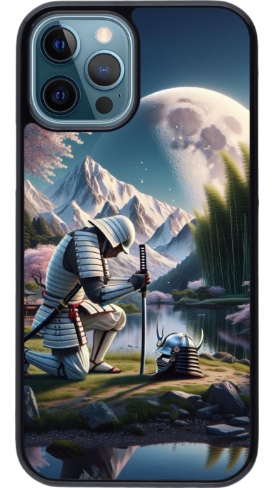 Coque iPhone 12 / 12 Pro - Samurai Katana Lune