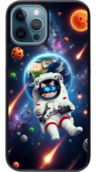 Coque iPhone 12 / 12 Pro - VR SpaceCat Odyssey