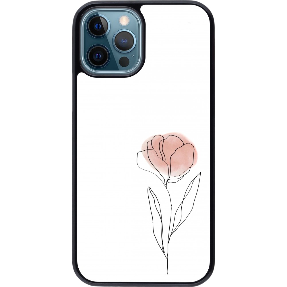 iPhone 12 / 12 Pro Case Hülle - Spring 23 minimalist flower