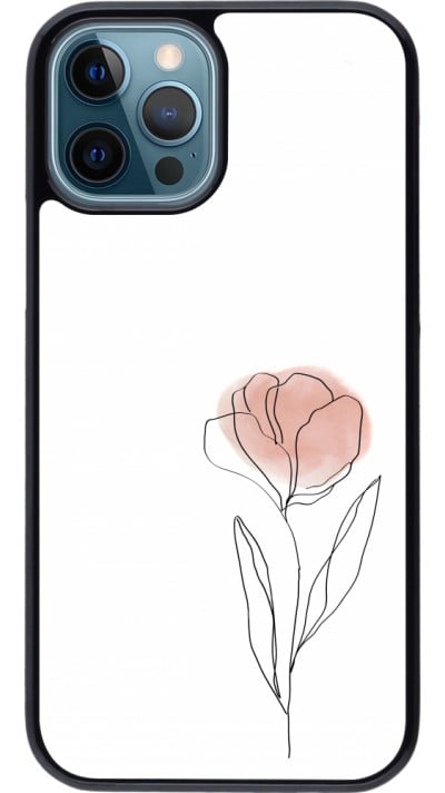 Coque iPhone 12 / 12 Pro - Spring 23 minimalist flower