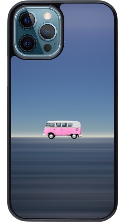 Coque iPhone 12 / 12 Pro - Spring 23 pink bus