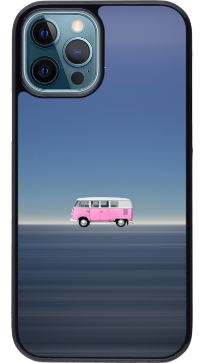 iPhone 12 / 12 Pro Case Hülle - Spring 23 pink bus