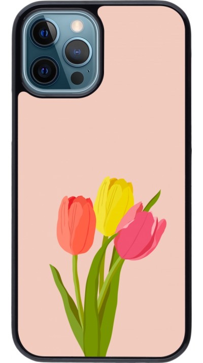 Coque iPhone 12 / 12 Pro - Spring 23 tulip trio