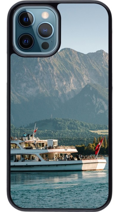 Coque iPhone 12 / 12 Pro - Fête Nationale Suisse Bateau Leman