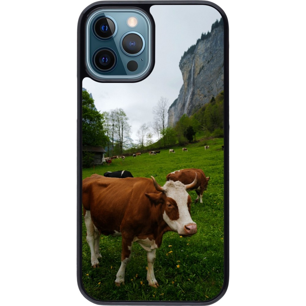 Coque iPhone 12 / 12 Pro - Fête Nationale Suisse Vaches