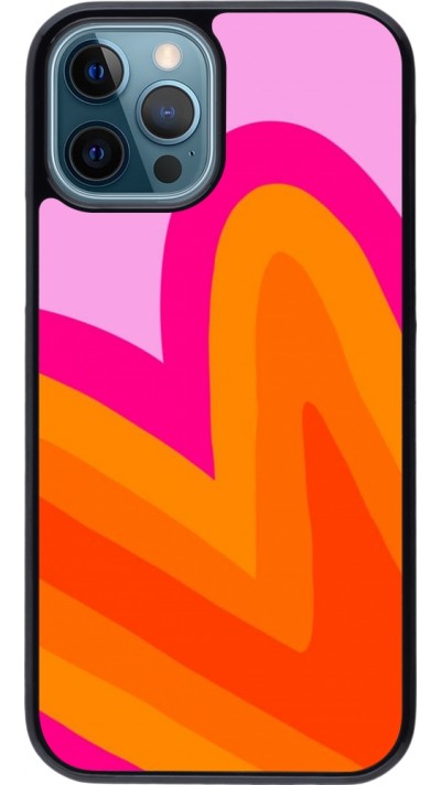 iPhone 12 / 12 Pro Case Hülle - Valentine 2024 heart gradient