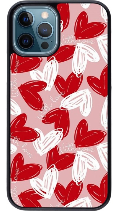 Coque iPhone 12 / 12 Pro - Valentine 2024 with love heart