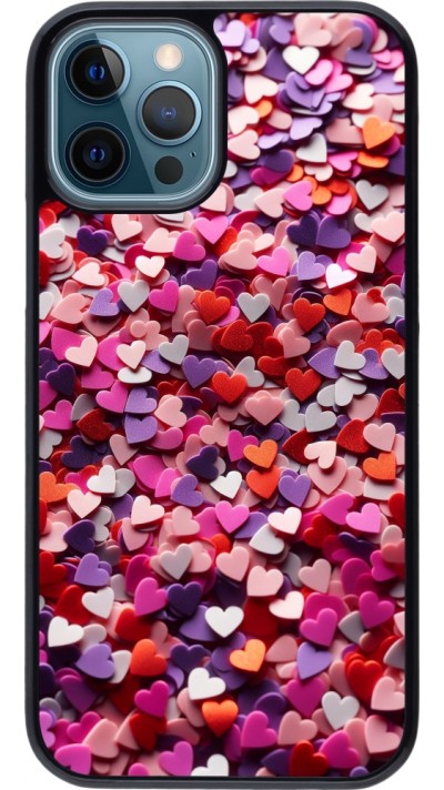 Coque iPhone 12 / 12 Pro - Valentine 2025 Confetti