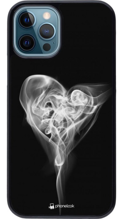 Coque iPhone 12 / 12 Pro - Valentine 2022 Black Smoke