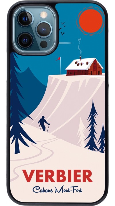 Coque iPhone 12 / 12 Pro - Verbier Cabane Mont-Fort