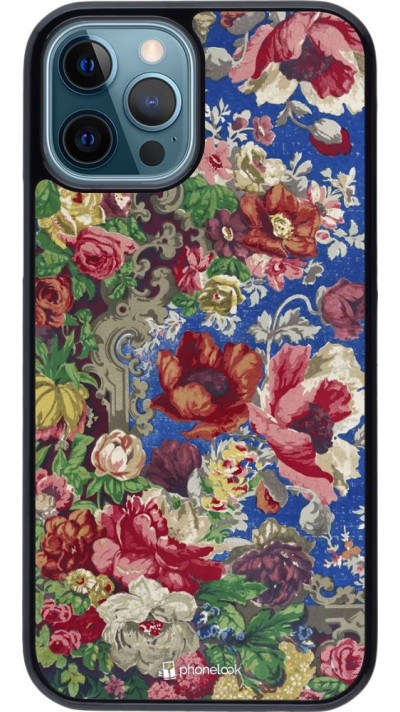 Hülle iPhone 12 / 12 Pro - Vintage Art Flowers