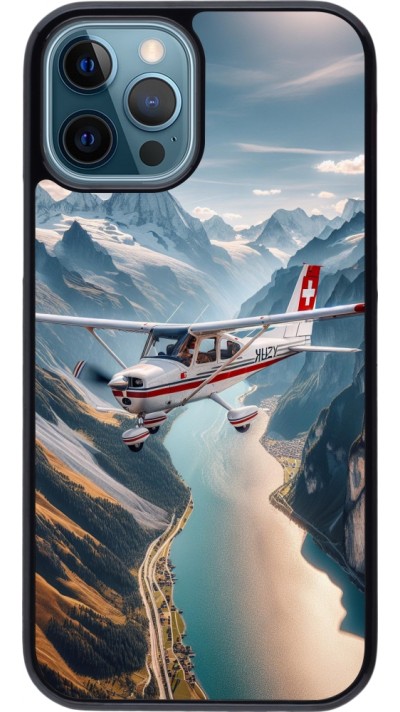 iPhone 12 / 12 Pro Case Hülle - Schweizer Alpenflug