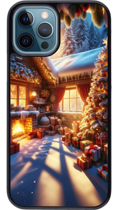 iPhone 12 / 12 Pro Case Hülle - Weihnachten Chalet Feerie