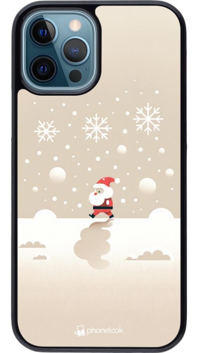 iPhone 12 / 12 Pro Case Hülle - Weihnachten 2023 Minimalistischer Weihnachtsmann