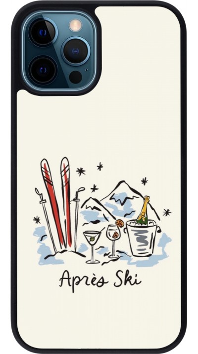 Coque iPhone 12 / 12 Pro - Silicone rigide noir After the sky 2026