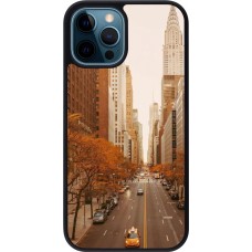 iPhone 12 / 12 Pro Case Hülle - Silikon schwarz Autumn 2024 New York city