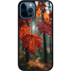 Coque iPhone 12 / 12 Pro - Silicone rigide noir Autumn 25 Rain