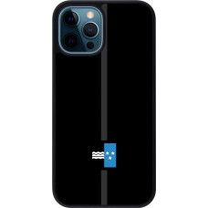 iPhone 12 / 12 Pro Case Hülle - Silikon schwarz Kanton AG schwarz