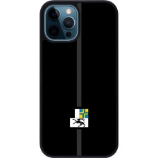 iPhone 12 / 12 Pro Case Hülle - Silikon schwarz Kanton GR schwarz