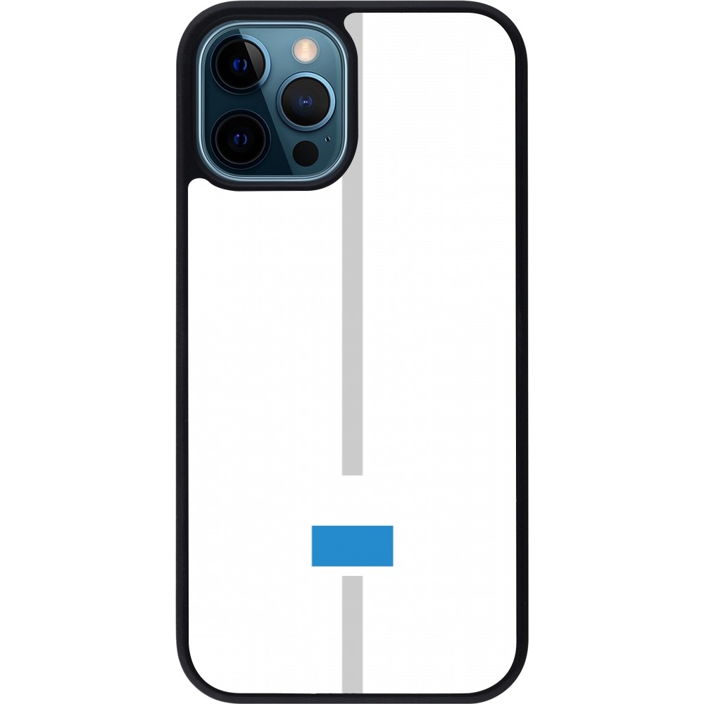 iPhone 12 / 12 Pro Case Hülle - Silikon schwarz Kanton LU weiss