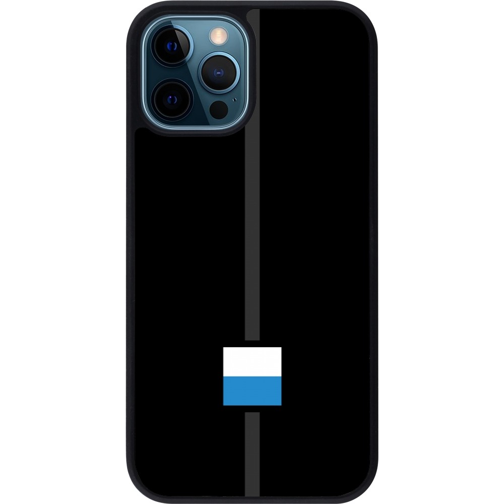 iPhone 12 / 12 Pro Case Hülle - Silikon schwarz Kanton LU schwarz