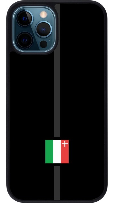 iPhone 12 / 12 Pro Case Hülle - Silikon schwarz Kanton NE schwarz