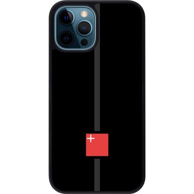Coque iPhone 12 / 12 Pro - Silicone rigide noir Canton SZ noir