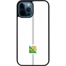 iPhone 12 / 12 Pro Case Hülle - Silikon schwarz Kanton TG weiss