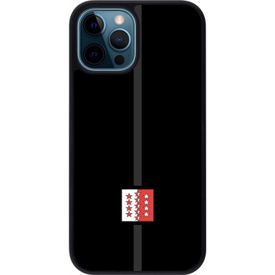 Coque iPhone 12 / 12 Pro - Silicone rigide noir Canton VS noir