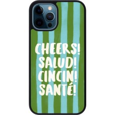 Coque iPhone 12 / 12 Pro - Silicone rigide noir Cheers 2026