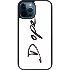 Coque iPhone 12 / 12 Pro - Silicone rigide noir Dope