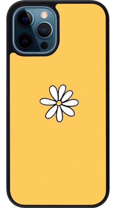 iPhone 12 / 12 Pro Case Hülle - Silikon schwarz Easter 2023 daisy