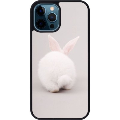 iPhone 12 / 12 Pro Case Hülle - Silikon schwarz Easter 2024 bunny butt