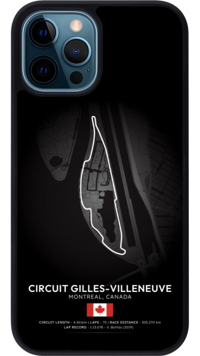 iPhone 12 / 12 Pro Case Hülle - Silikon schwarz F1 Track 2025 Canada
