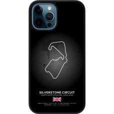 iPhone 12 / 12 Pro Case Hülle - Silikon schwarz F1 Track 2025 Great Britan