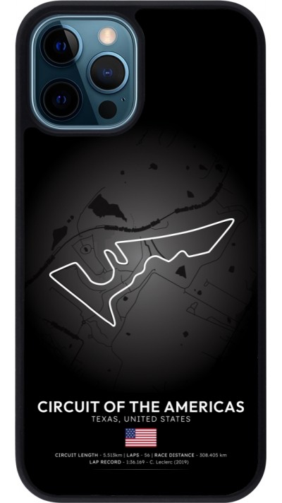 iPhone 12 / 12 Pro Case Hülle - Silikon schwarz F1 Track 2025 United States